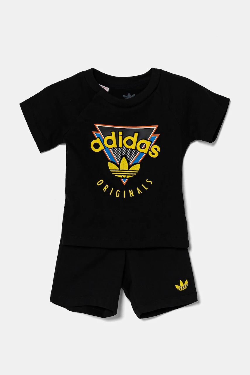 adidas Originals set de bumbac pentru copii culoarea negru, JN4535