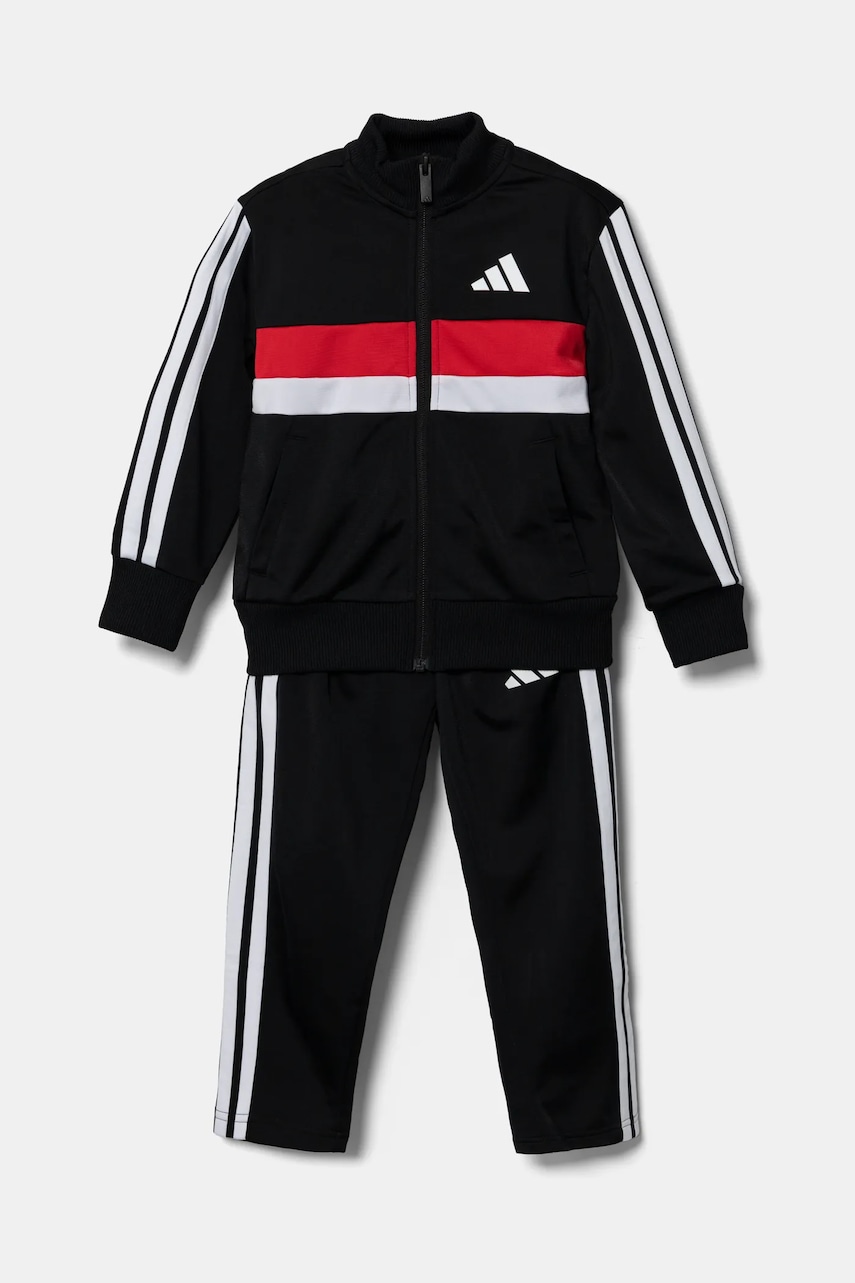 Детский спортивный костюм adidas цвет чёрный JC7513 Детский спортивный костюм adidas цвет чёрный JC7513