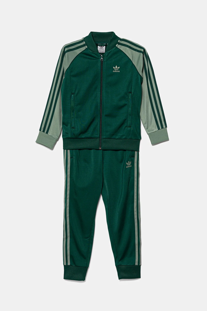 Детский спортивный костюм adidas Originals цвет зелёный JC9149