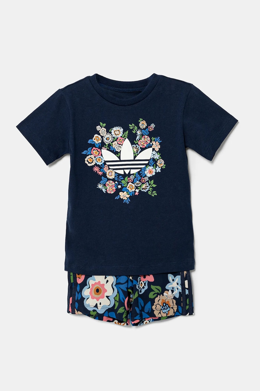 adidas Originals compleu copii culoarea albastru marin, JC8012 adidas Originals compleu copii culoarea albastru marin, JC8012