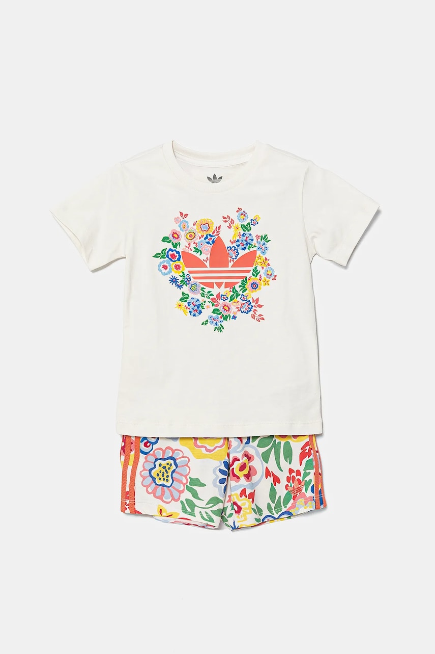 adidas Originals set de bumbac pentru copii 2-pack culoarea alb, JC8013 adidas Originals set de bumbac pentru copii 2-pack culoarea alb, JC8013