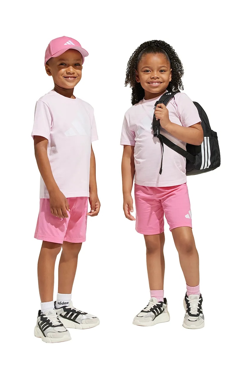 adidas set de bumbac pentru copii culoarea violet, JE1378