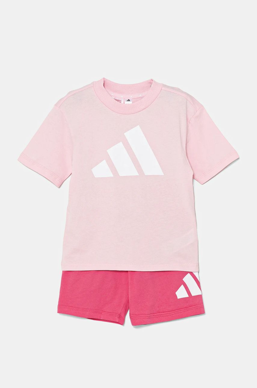 adidas set de bumbac pentru copii culoarea violet, JE1378