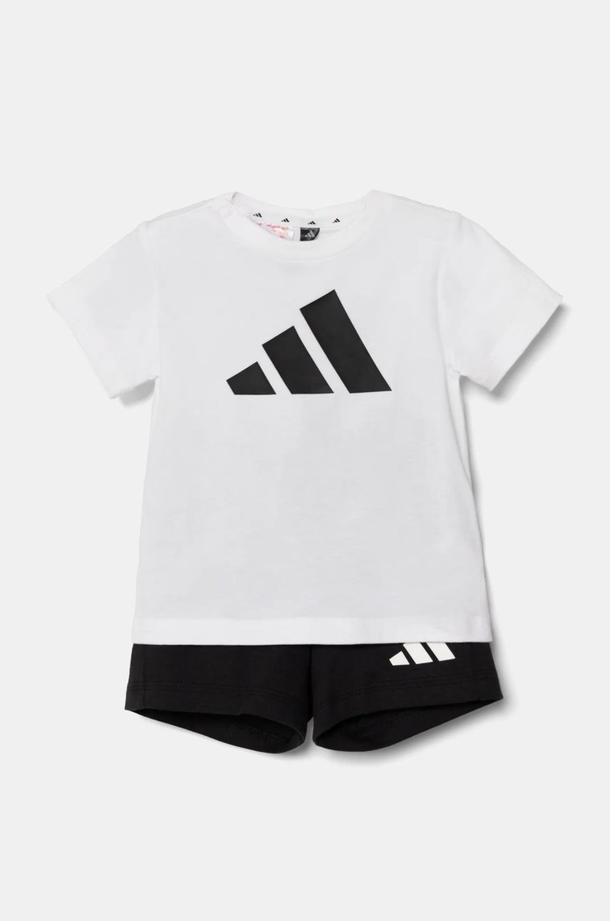 adidas set de bumbac pentru copii culoarea alb, JE1388