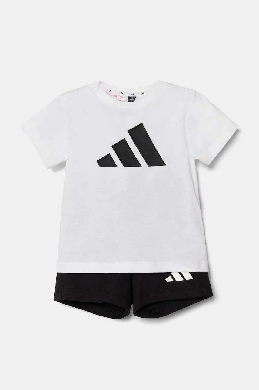 adidas set de bumbac pentru copii culoarea alb, JE1388