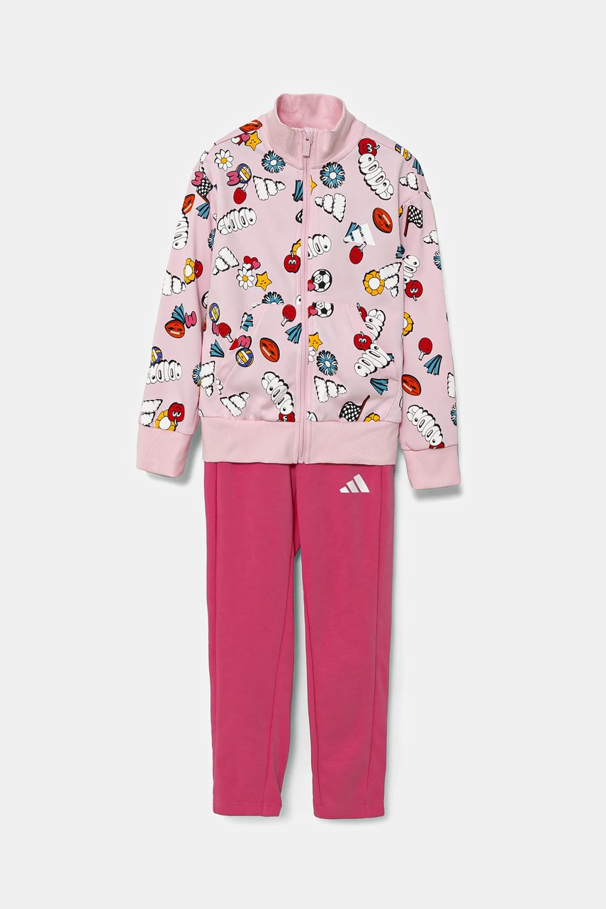 Детский спортивный костюм adidas цвет фиолетовый JD0064