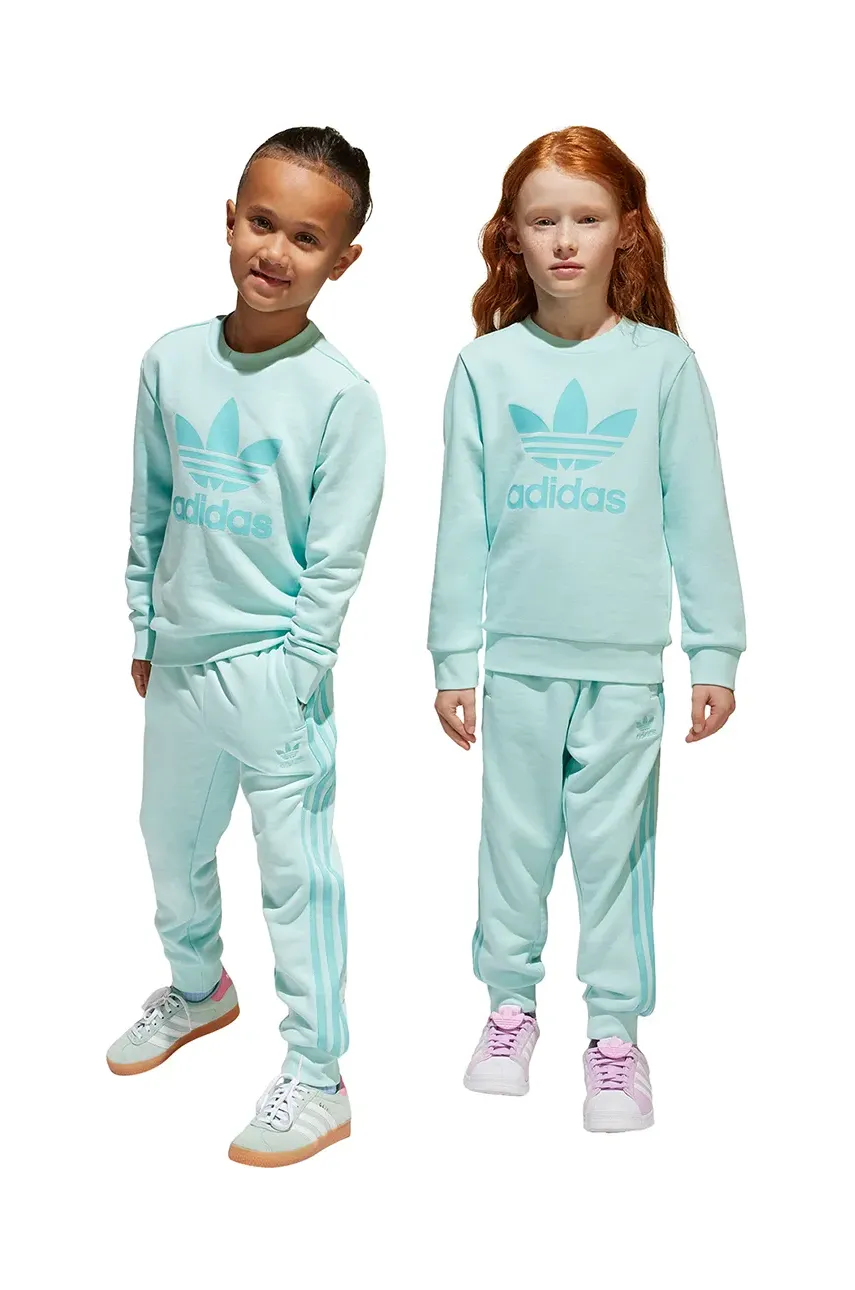 Levně Dětská tepláková souprava adidas Originals tyrkysová barva, JC6609