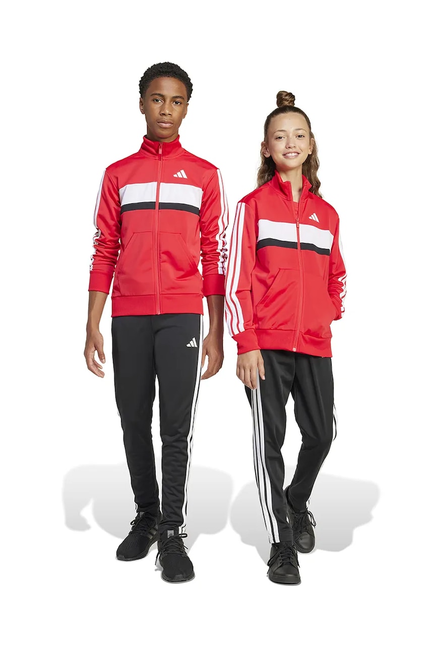 adidas trening copii culoarea rosu, JI6214 adidas trening copii culoarea rosu, JI6214