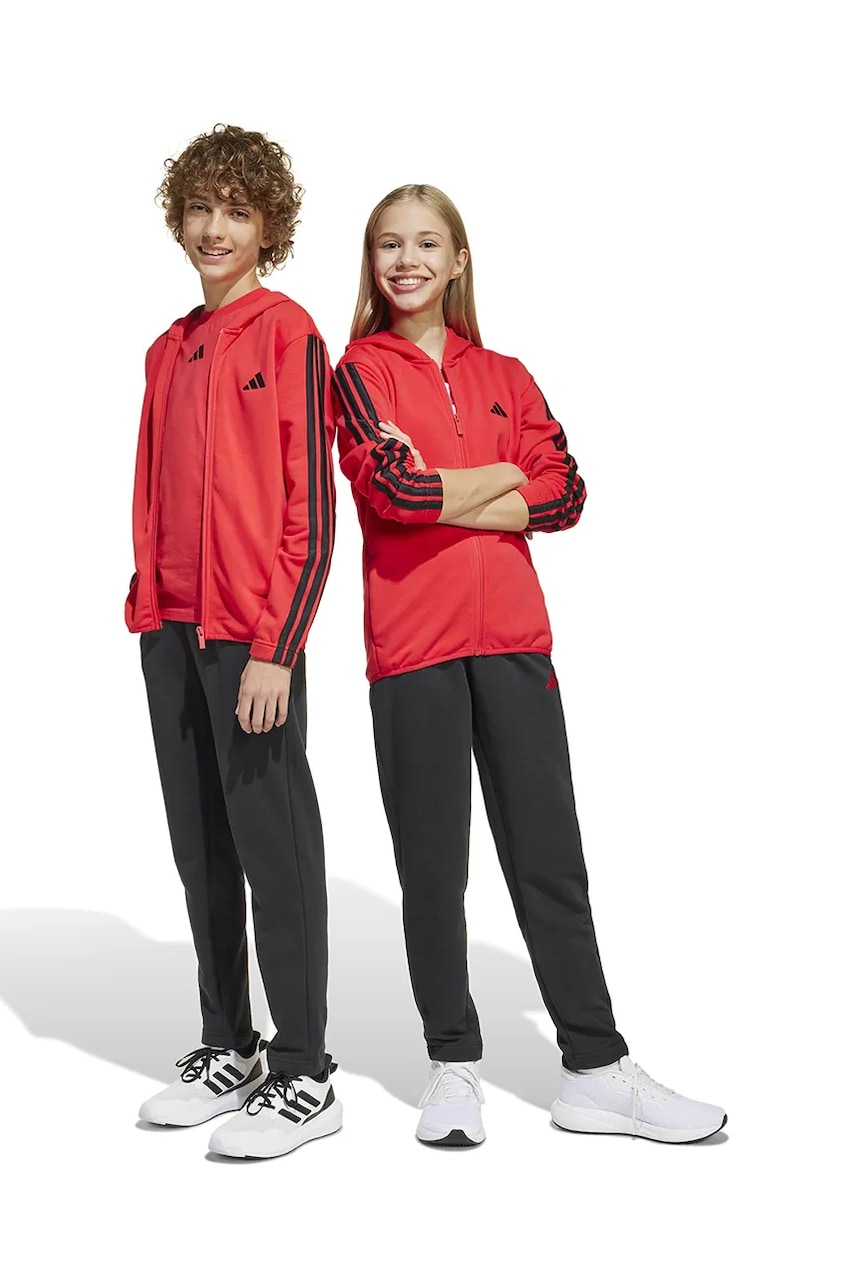 adidas trening copii culoarea rosu, JD6504 adidas trening copii culoarea rosu, JD6504