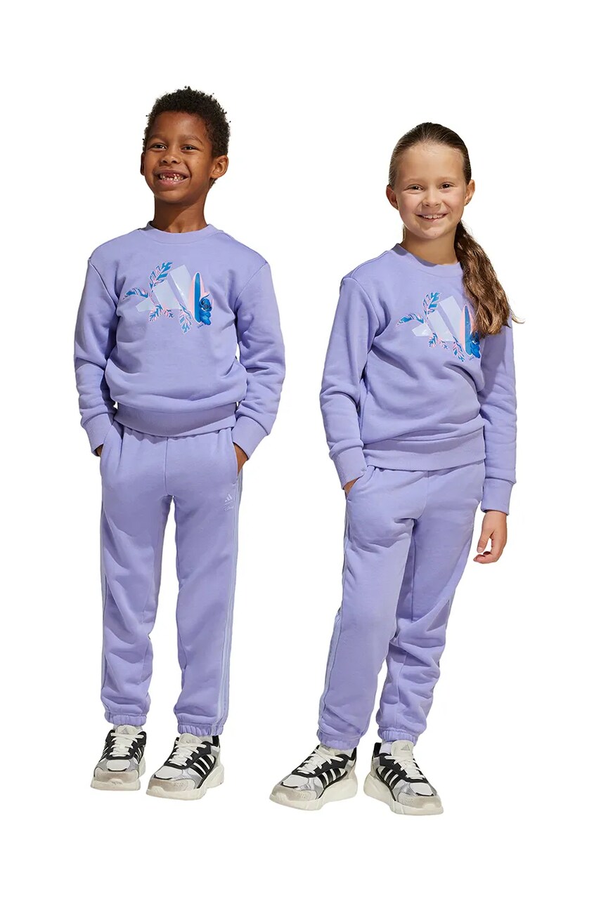 adidas set de trening pentru copii culoarea violet, JD4561