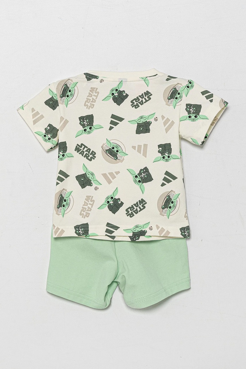 Детский комплект adidas x Star Wars цвет зелёный JF3628