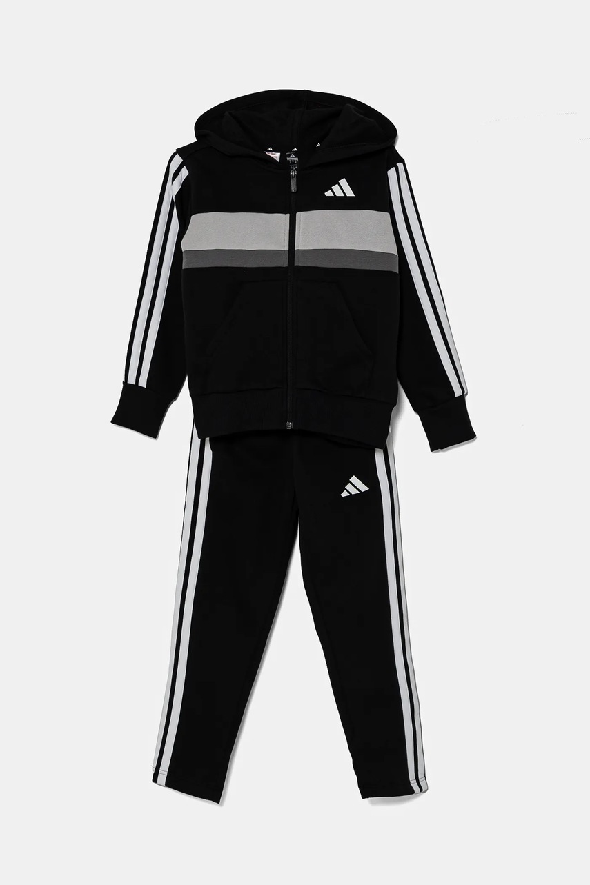 Детский спортивный костюм adidas цвет чёрный JC7520 Детский спортивный костюм adidas цвет чёрный JC7520