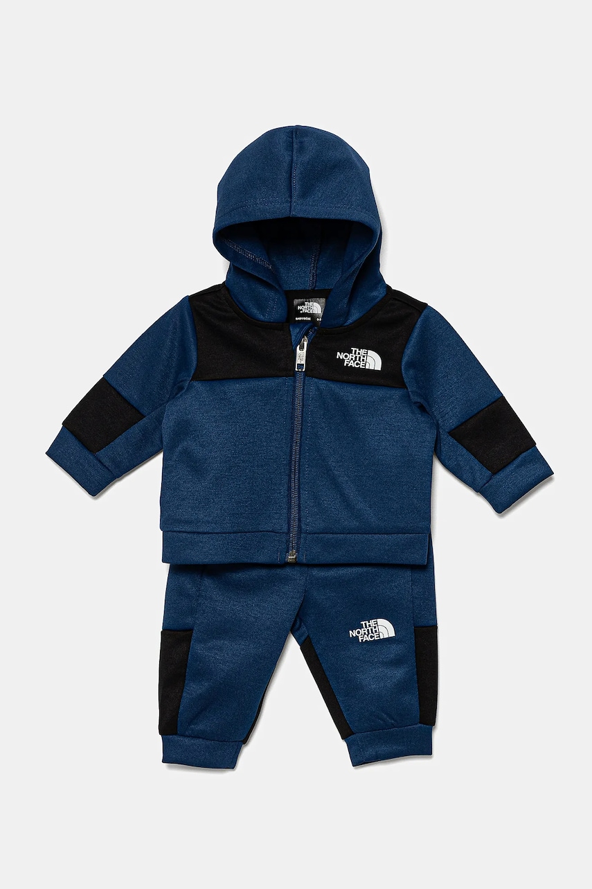 The North Face trening bebeluși BABY EASY FZ SET culoarea albastru marin, NF0A877HD1R1