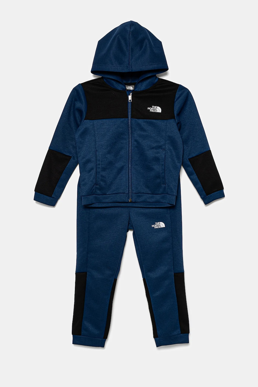 The North Face trening copii KID EASY FZ SET culoarea albastru marin, NF0A8783D1R1