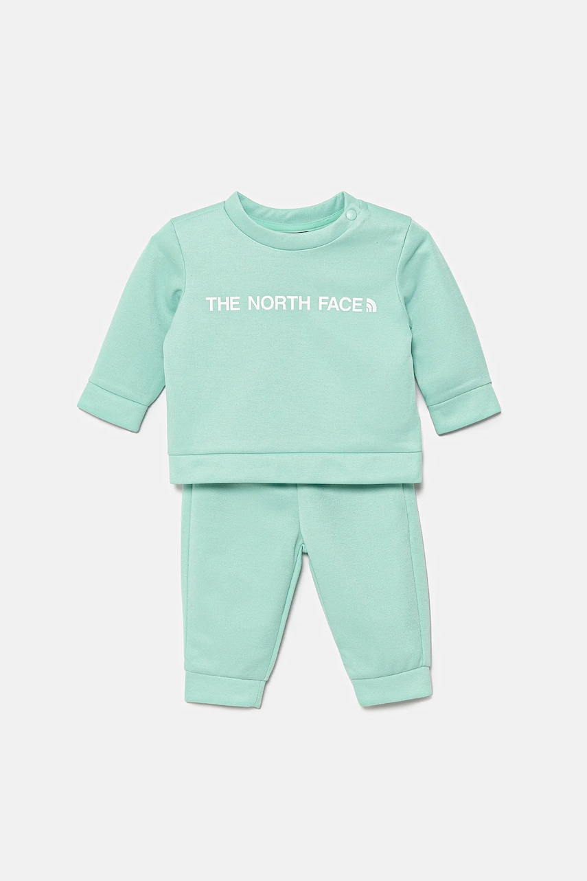 The North Face trening bebeluși BABY POLY SET culoarea turcoaz, NF0A89GW6EI1 The North Face trening bebeluși BABY POLY SET culoarea turcoaz, NF0A89GW6EI1