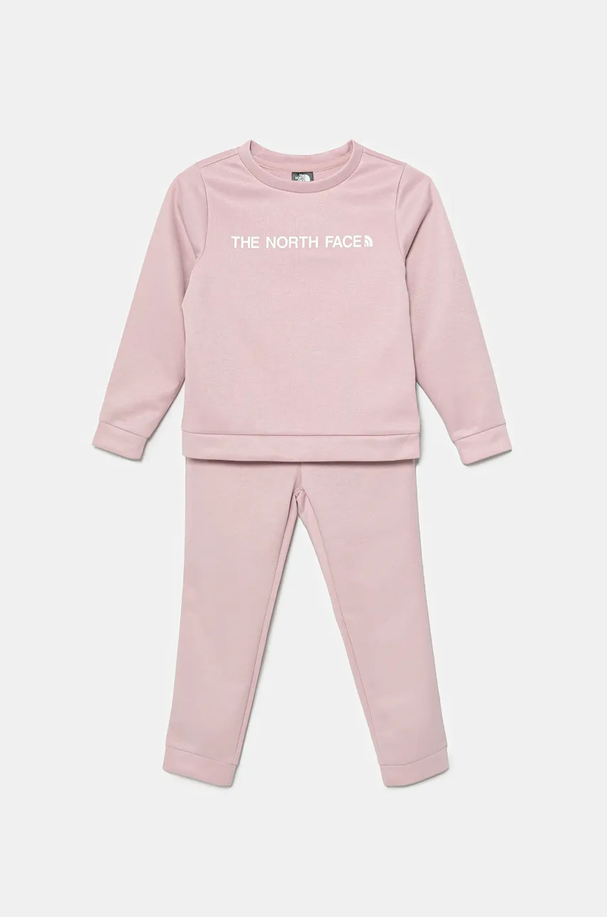 The North Face trening KID POLY SET culoarea roz, NF0A89H30UI1