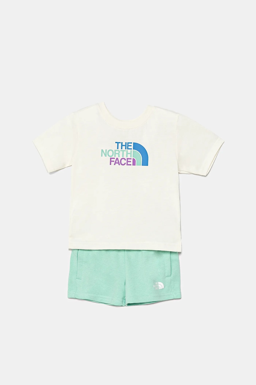 The North Face compleu copii KID COTTON SUMMER compleu- GRAPHIC culoarea bej, NF0A8ANU56R1 The North Face compleu copii KID COTTON SUMMER compleu- GRAPHIC culoarea bej, NF0A8ANU56R1