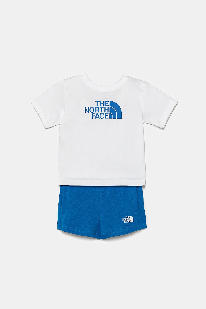 The North Face compleu copii KID COTTON SUMMER compleu- GRAPHIC culoarea alb, NF0A8ANUTL41 The North Face compleu copii KID COTTON SUMMER compleu- GRAPHIC culoarea alb, NF0A8ANUTL41