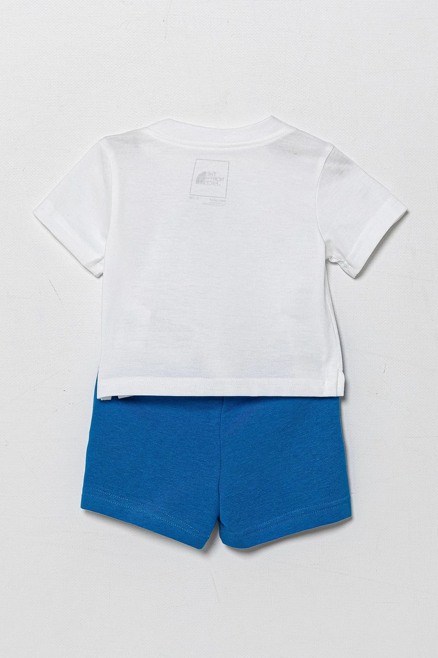 Комплект для немовлят The North Face BABY COTTON SUMMER SET- GRAPHIC колір білий NF0A8BA3TL41