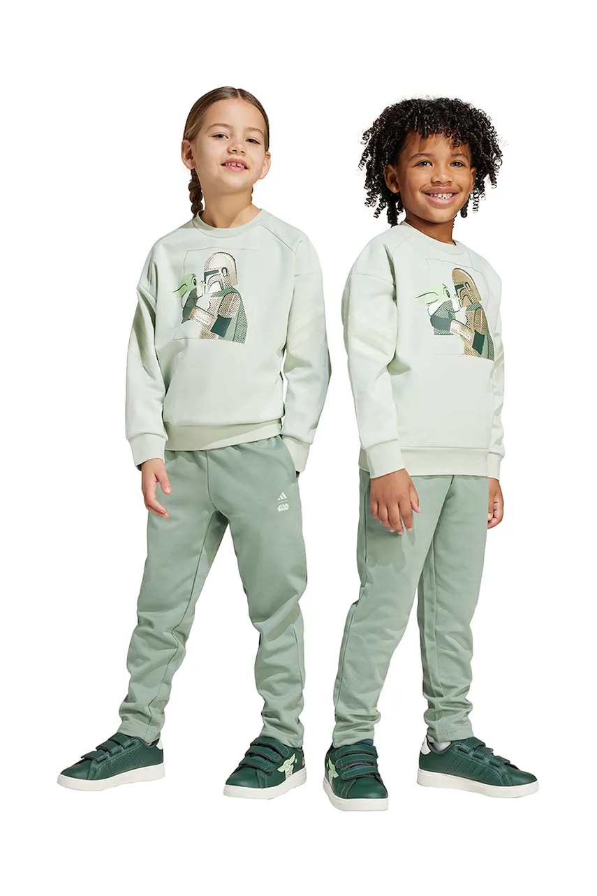adidas trening copii x Star Wars culoarea verde, JF3651 adidas trening copii x Star Wars culoarea verde, JF3651