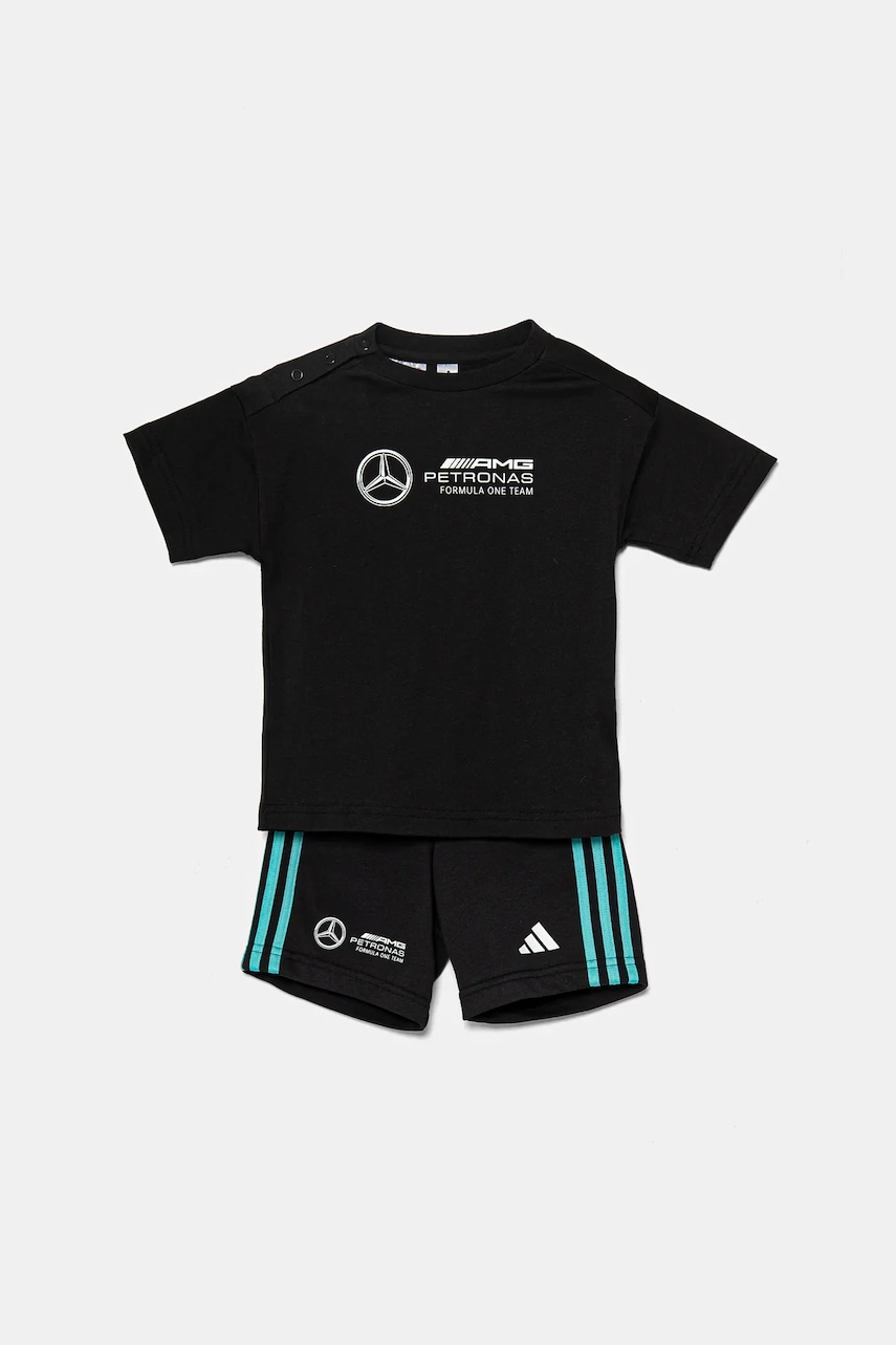 adidas Performance set de bumbac pentru bebelusi MER DNA culoarea negru, JV5438 adidas Performance set de bumbac pentru bebelusi MER DNA culoarea negru, JV5438
