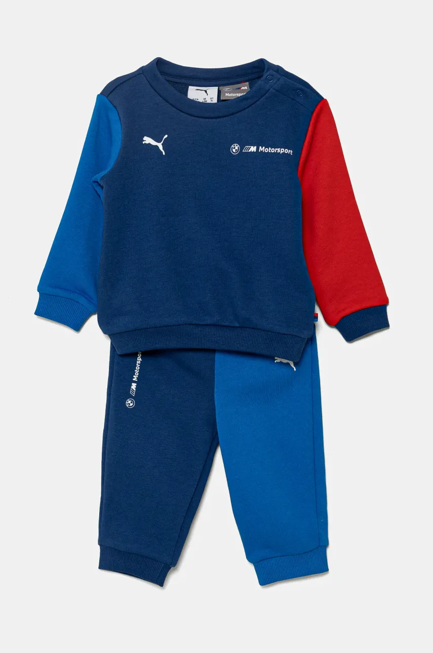 Puma trening copii BMW MMS ESS TODDLER JOGGER culoarea bleumarin, 627524