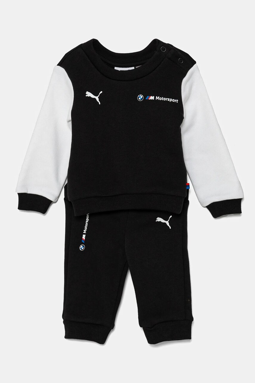 Puma trening copii BMW MMS ESS TODDLER JOGGER culoarea negru, 627524