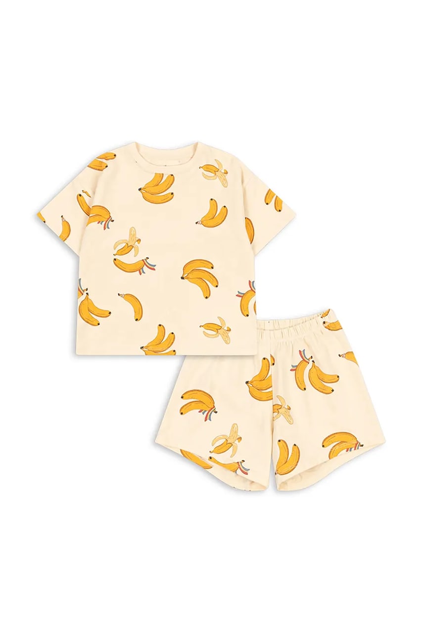 Konges Sløjd set de bumbac pentru copii LIN SET GOTS culoarea bej, KS102595 Konges Sløjd set de bumbac pentru copii LIN SET GOTS culoarea bej, KS102595