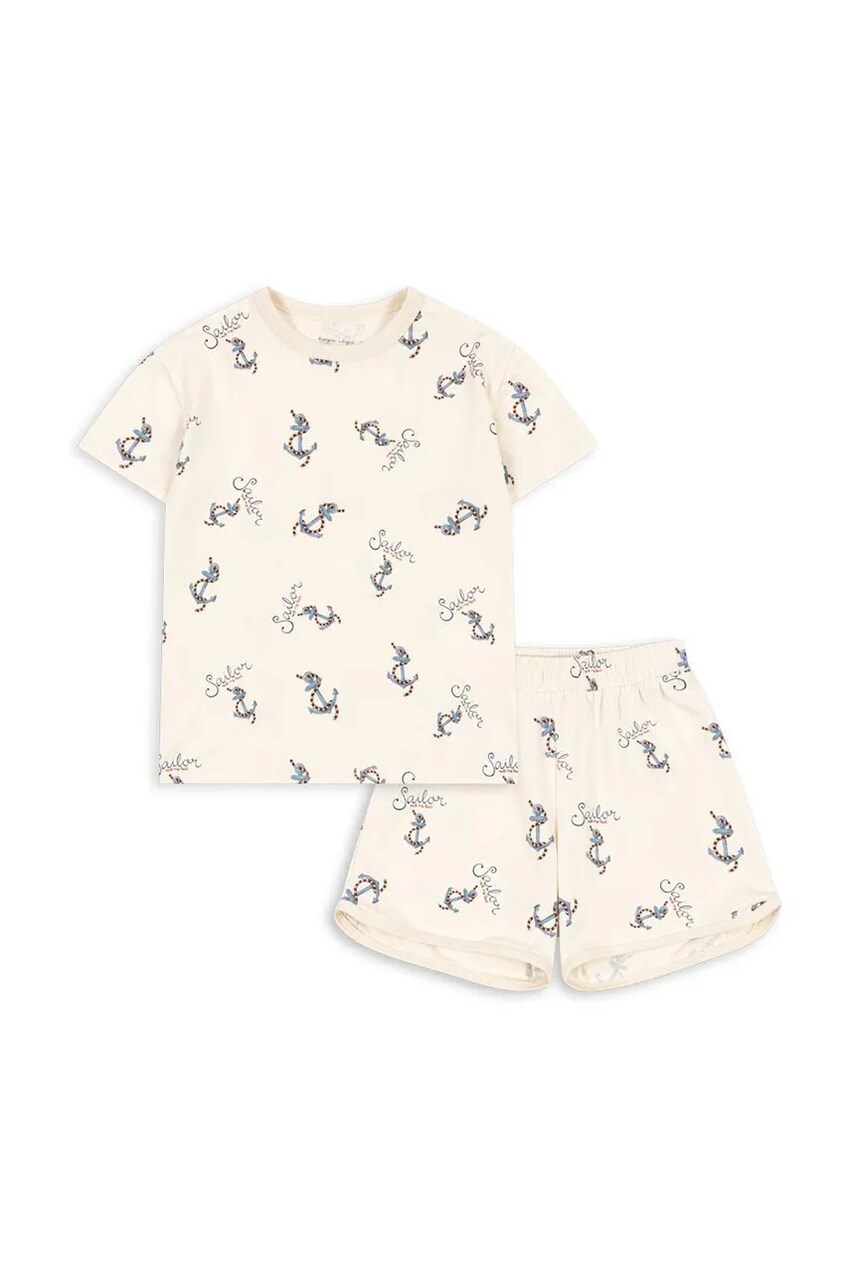 Levně Souprava Konges Sløjd BASIC SET GOTS béžová barva, KS103155