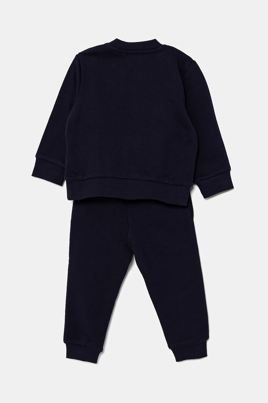 Хлопковый костюм для младенцев Kenzo Kids цвет синий K60935 Хлопковый костюм для младенцев Kenzo Kids цвет синий K60935