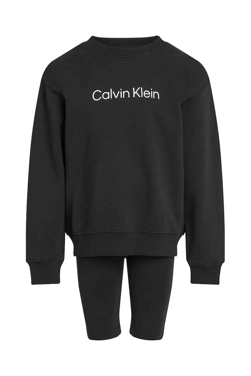 Детский комплект из хлопка Calvin Klein Jeans цвет чёрный IU0IU00705 Детский комплект из хлопка Calvin Klein Jeans цвет чёрный IU0IU00705