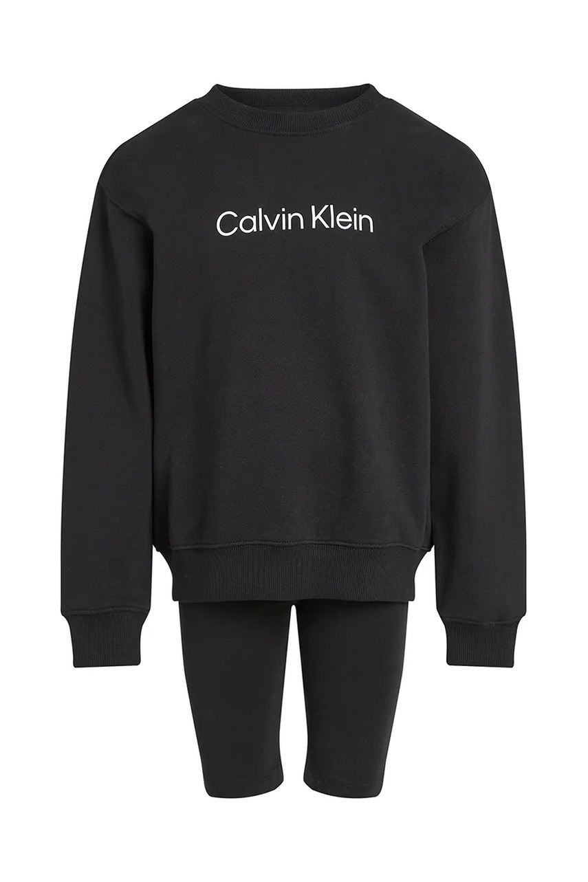 Дитячий бавовняний комплект Calvin Klein Jeans колір чорний IU0IU00705