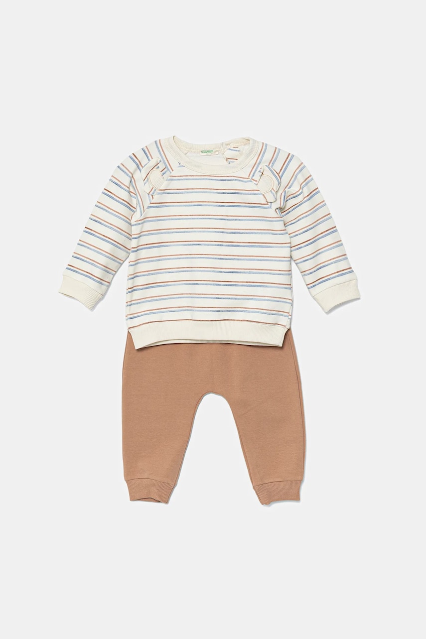 United Colors of Benetton trening bebelusi culoarea maro, 37TGAK00J