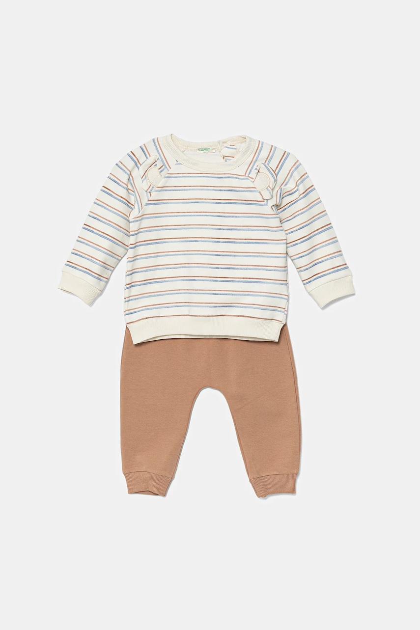 United Colors of Benetton trening bebelusi culoarea maro, 37TGAK00J