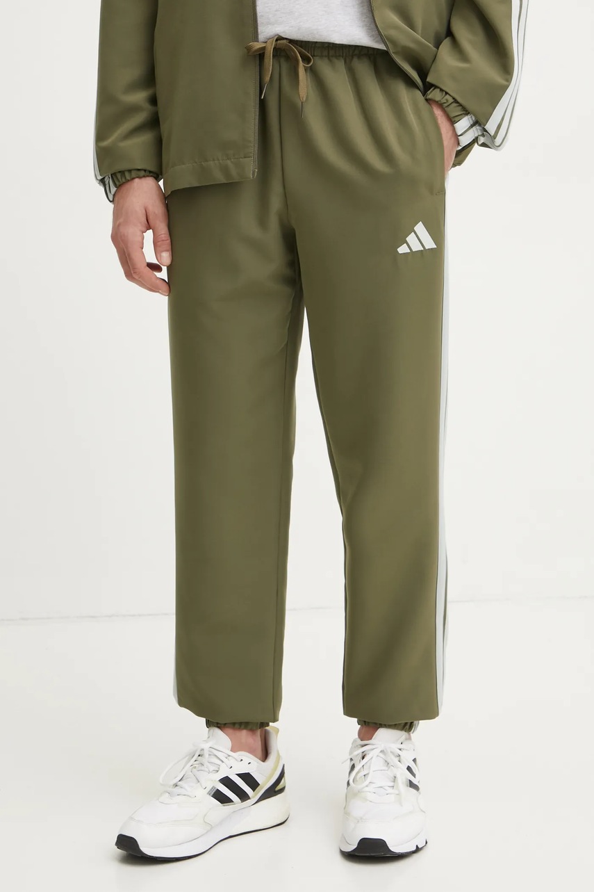 Φόρμα adidas M 3S WV TT TS χρώμα: πράσινο, JI8850 φωτογραφία