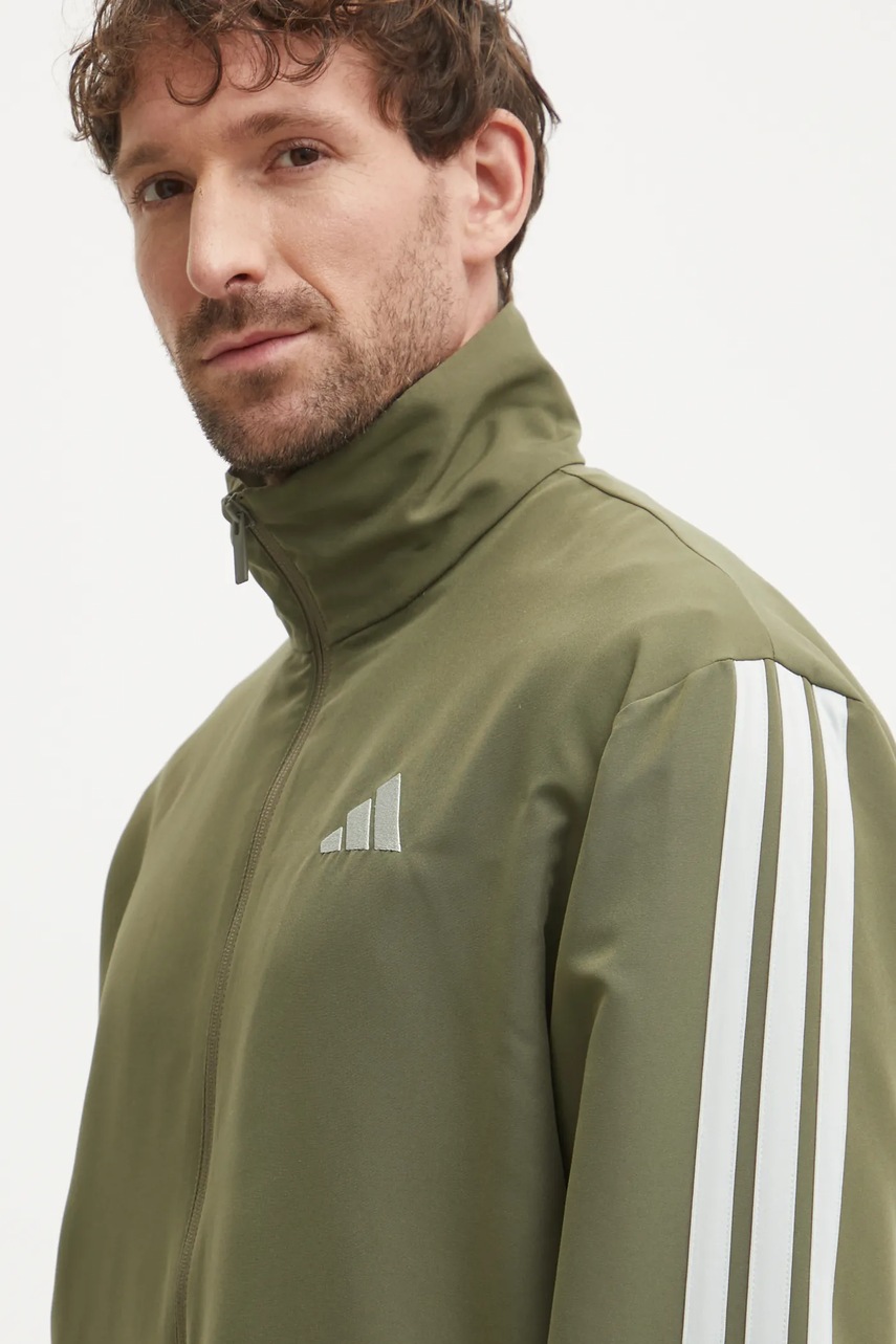 Φόρμα adidas M 3S WV TT TS χρώμα: πράσινο, JI8850 φωτογραφία