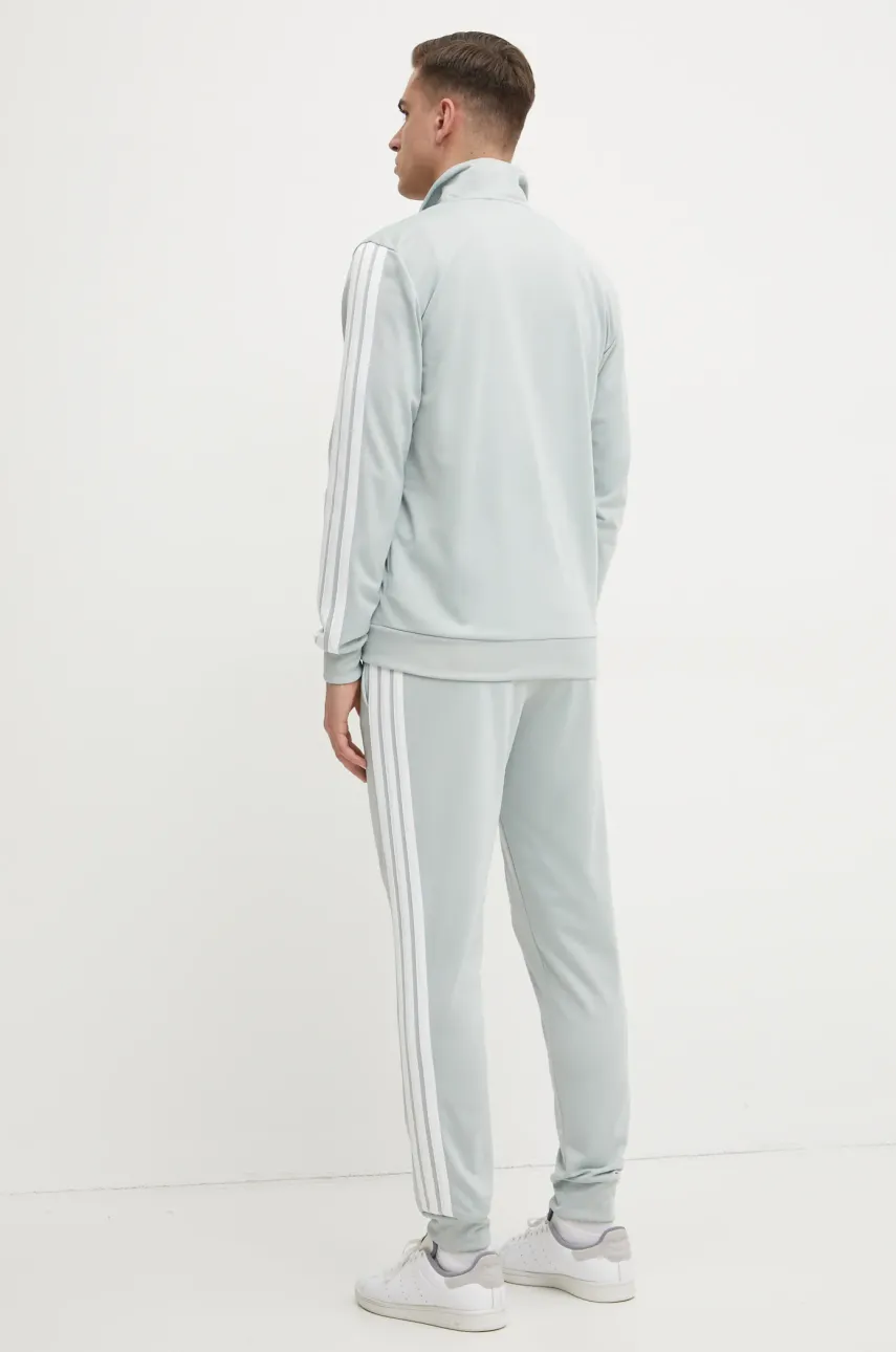 Спортивный костюм adidas 3S TR TT TS мужской цвет зелёный JC9208 Спортивный костюм adidas 3S TR TT TS мужской цвет зелёный JC9208