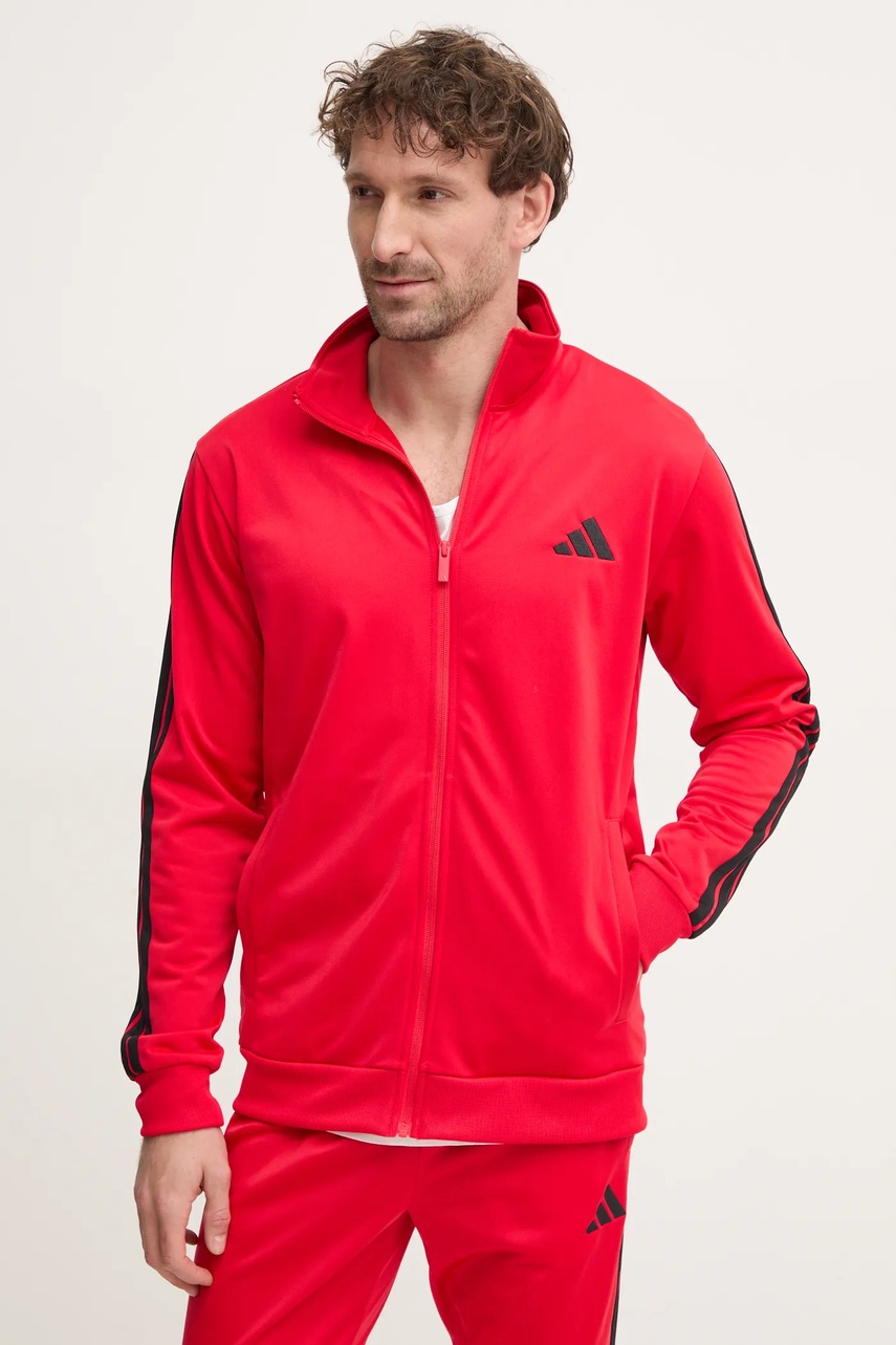 Φόρμα adidas 3S TR TT TS χρώμα: κόκκινο, JI8852 φωτογραφία