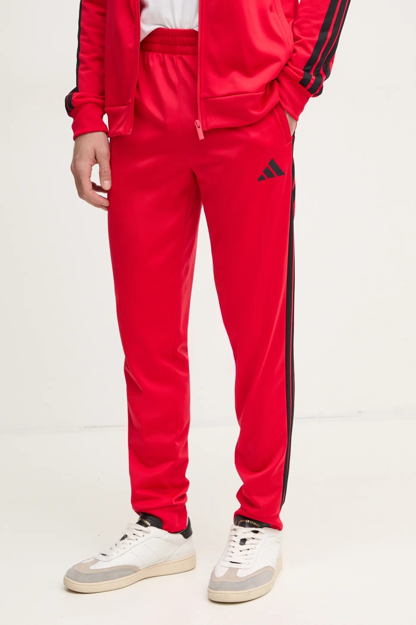 Φόρμα adidas 3S TR TT TS χρώμα: κόκκινο, JI8852 φωτογραφία