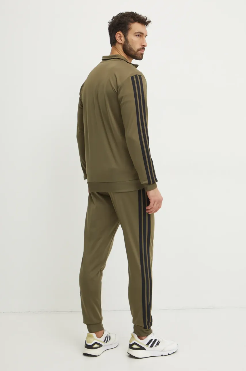 Спортивный костюм adidas 3-Stripes мужской цвет зелёный JI8854 Спортивный костюм adidas 3-Stripes мужской цвет зелёный JI8854