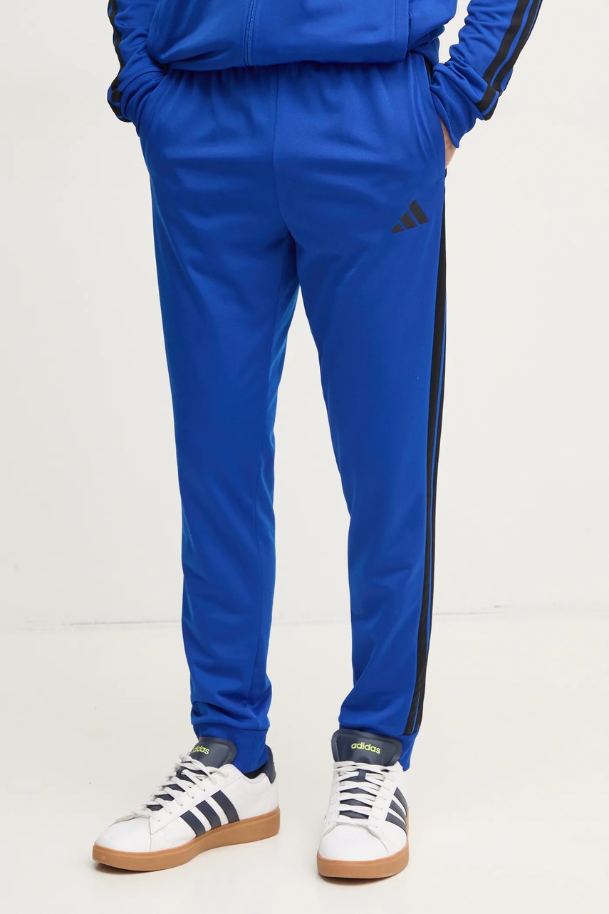 Φόρμα adidas 3S TR TT TS χρώμα: μπλε, JI8857 φωτογραφία