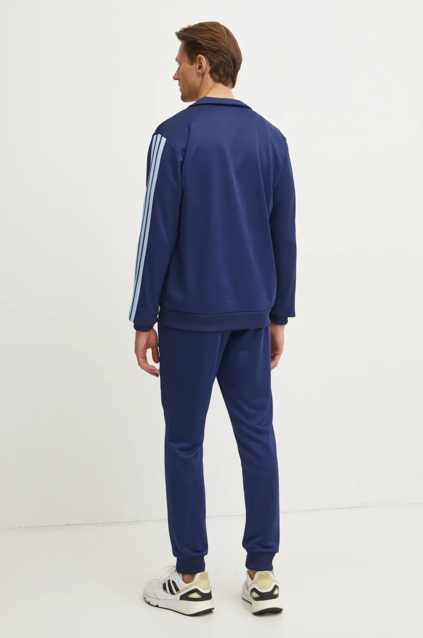 Спортивный костюм adidas 3S FT TT TS мужской цвет синий JI8873 Спортивный костюм adidas 3S FT TT TS мужской цвет синий JI8873
