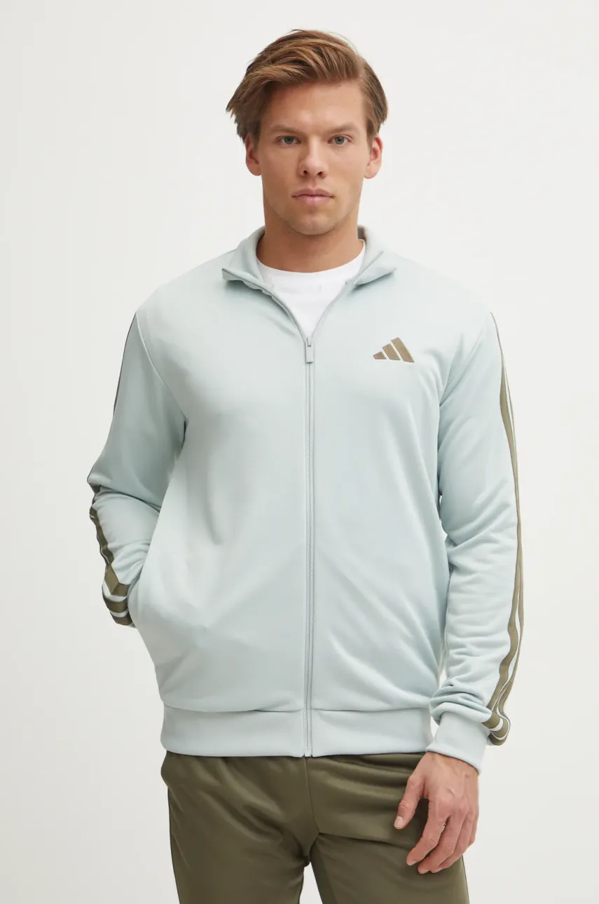 Спортивный костюм adidas 3S FT TT TS мужской цвет серый JI8874 Спортивный костюм adidas 3S FT TT TS мужской цвет серый JI8874