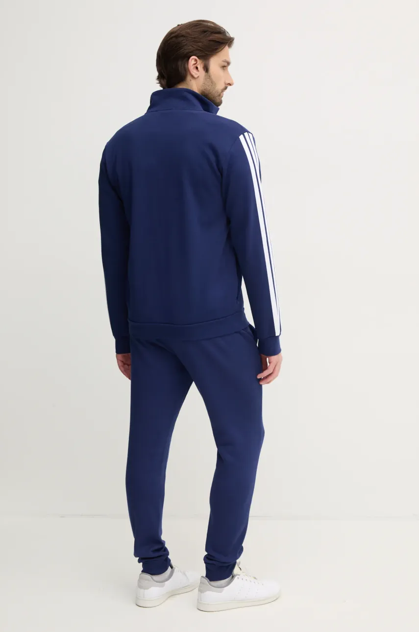 Спортивный костюм adidas 3S FL TT TS мужской цвет синий JI8882 Спортивный костюм adidas 3S FL TT TS мужской цвет синий JI8882