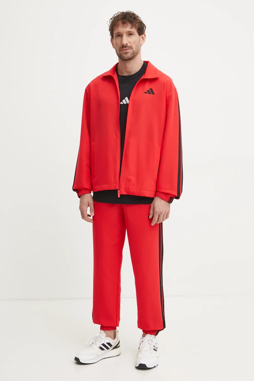 adidas trening 3-Stripes bărbați, culoarea roșu, JI8851 adidas trening 3-Stripes bărbați, culoarea roșu, JI8851