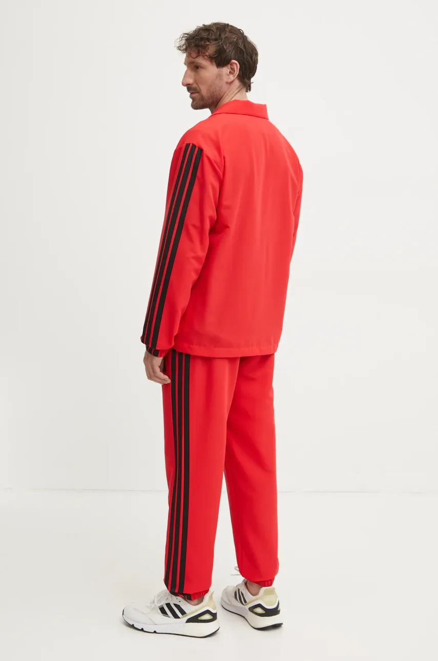 Спортивный костюм adidas 3-Stripes мужской цвет красный JI8851 Спортивный костюм adidas 3-Stripes мужской цвет красный JI8851