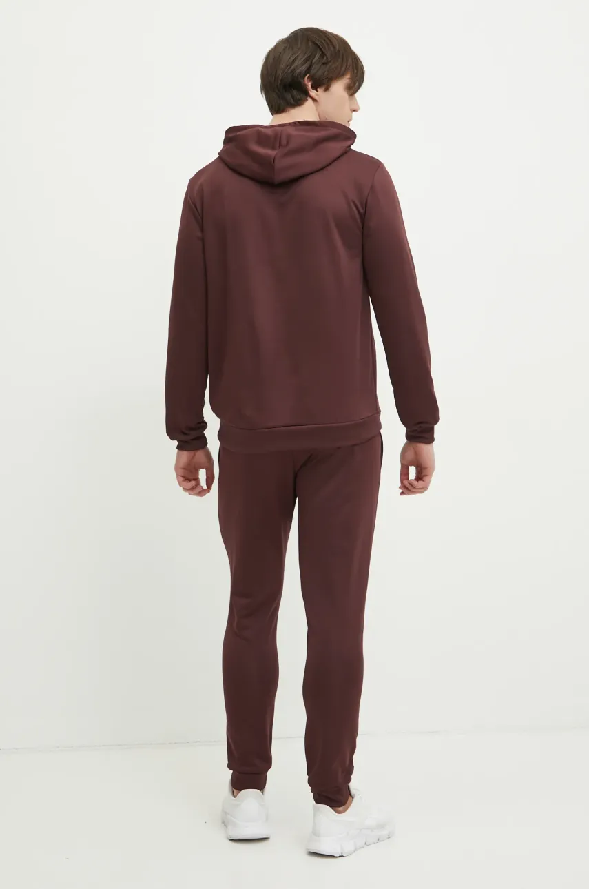 Спортивный костюм adidas BL FT HD TS мужской цвет бордовый JI8867 Спортивный костюм adidas BL FT HD TS мужской цвет бордовый JI8867