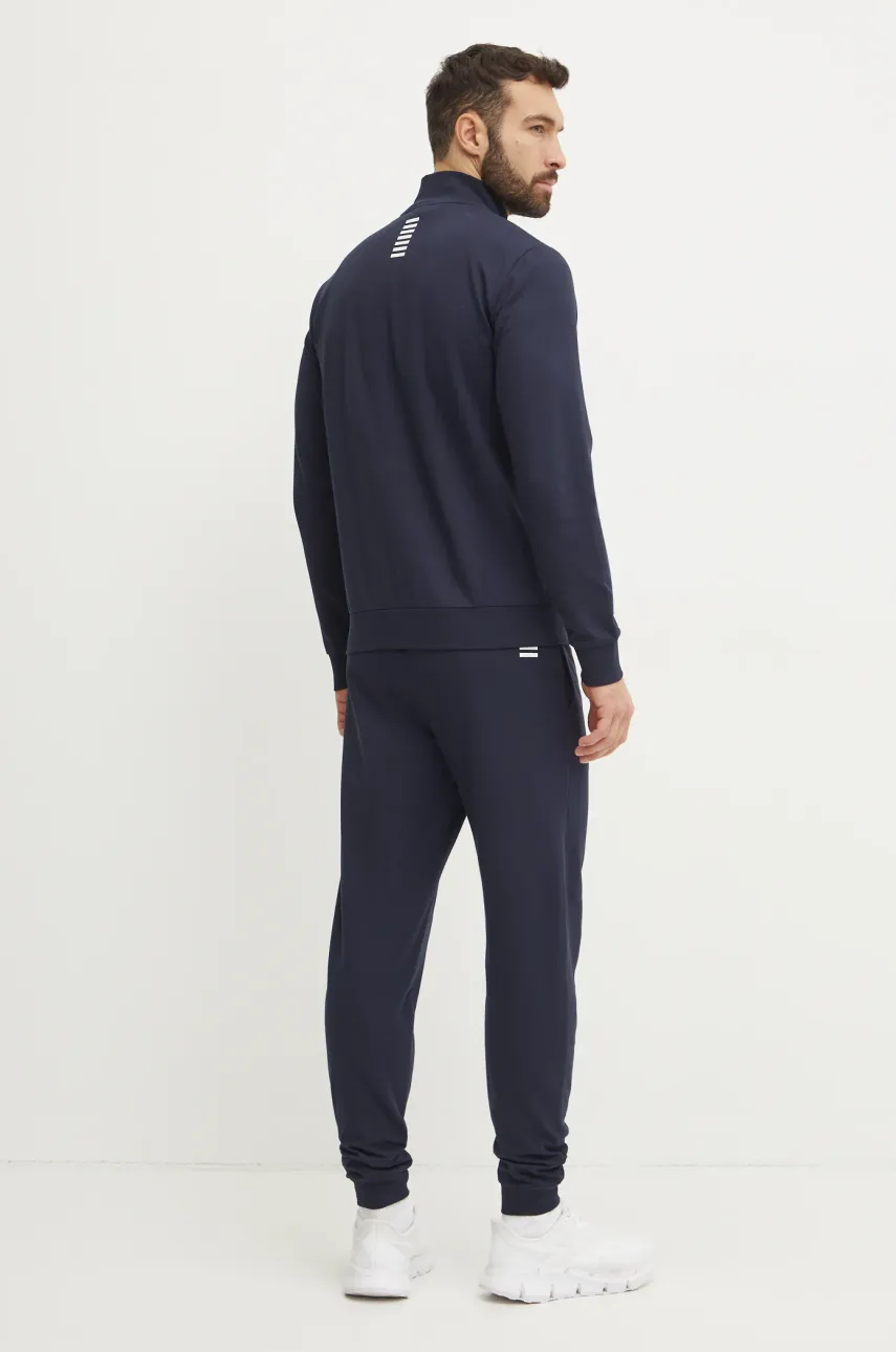 Хлопковый спортивный костюм EA7 Emporio Armani цвет синий PJVRZ.8NPV60 Хлопковый спортивный костюм EA7 Emporio Armani цвет синий PJVRZ.8NPV60