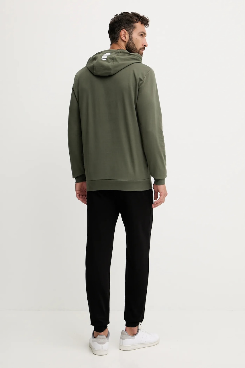 Хлопковый спортивный костюм EA7 Emporio Armani цвет синий PJVRZ.8NPV64 Хлопковый спортивный костюм EA7 Emporio Armani цвет синий PJVRZ.8NPV64