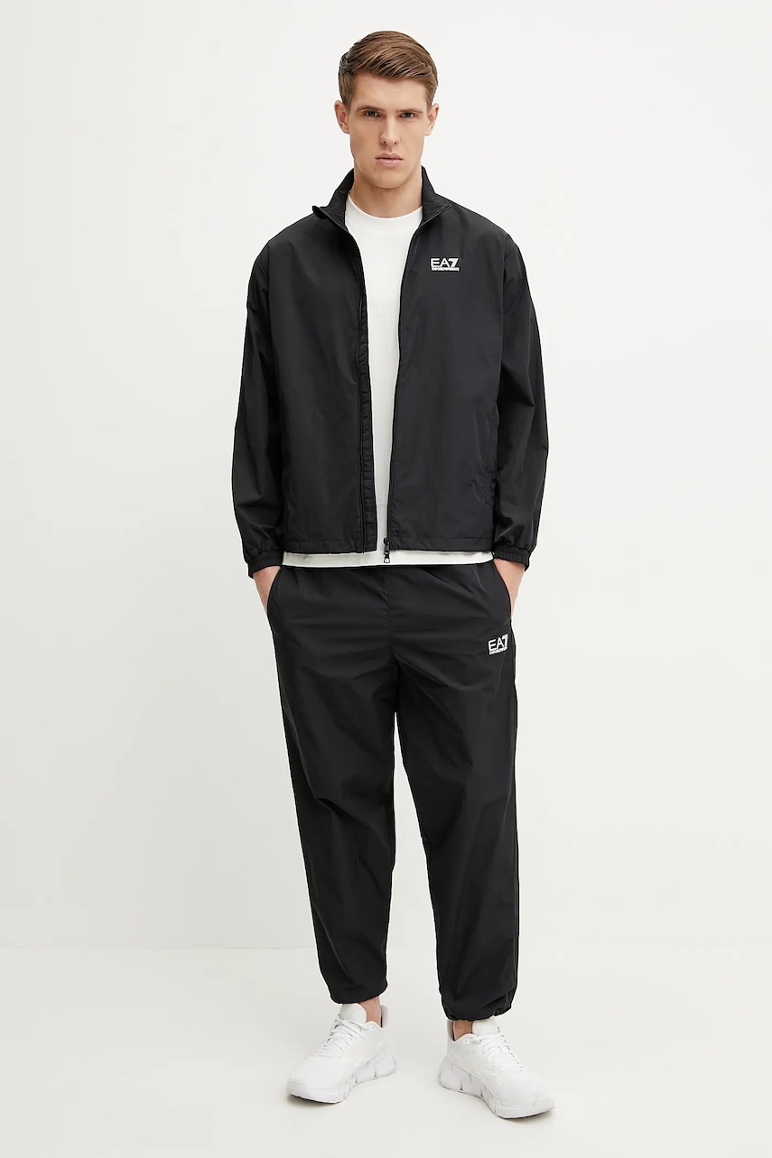 Levně Tepláková souprava EA7 Emporio Armani černá barva, AF13190.7M000213